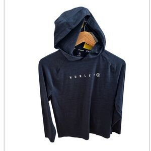 Hurley Dark Blue Pullover Hoodie. Performance